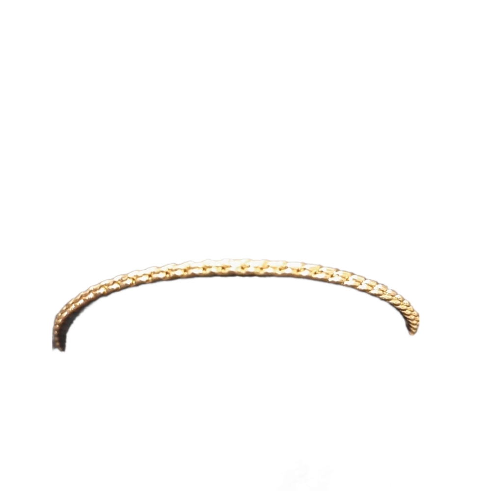 14k gold plated rope/snake style bracelet high quality lobster style clasp